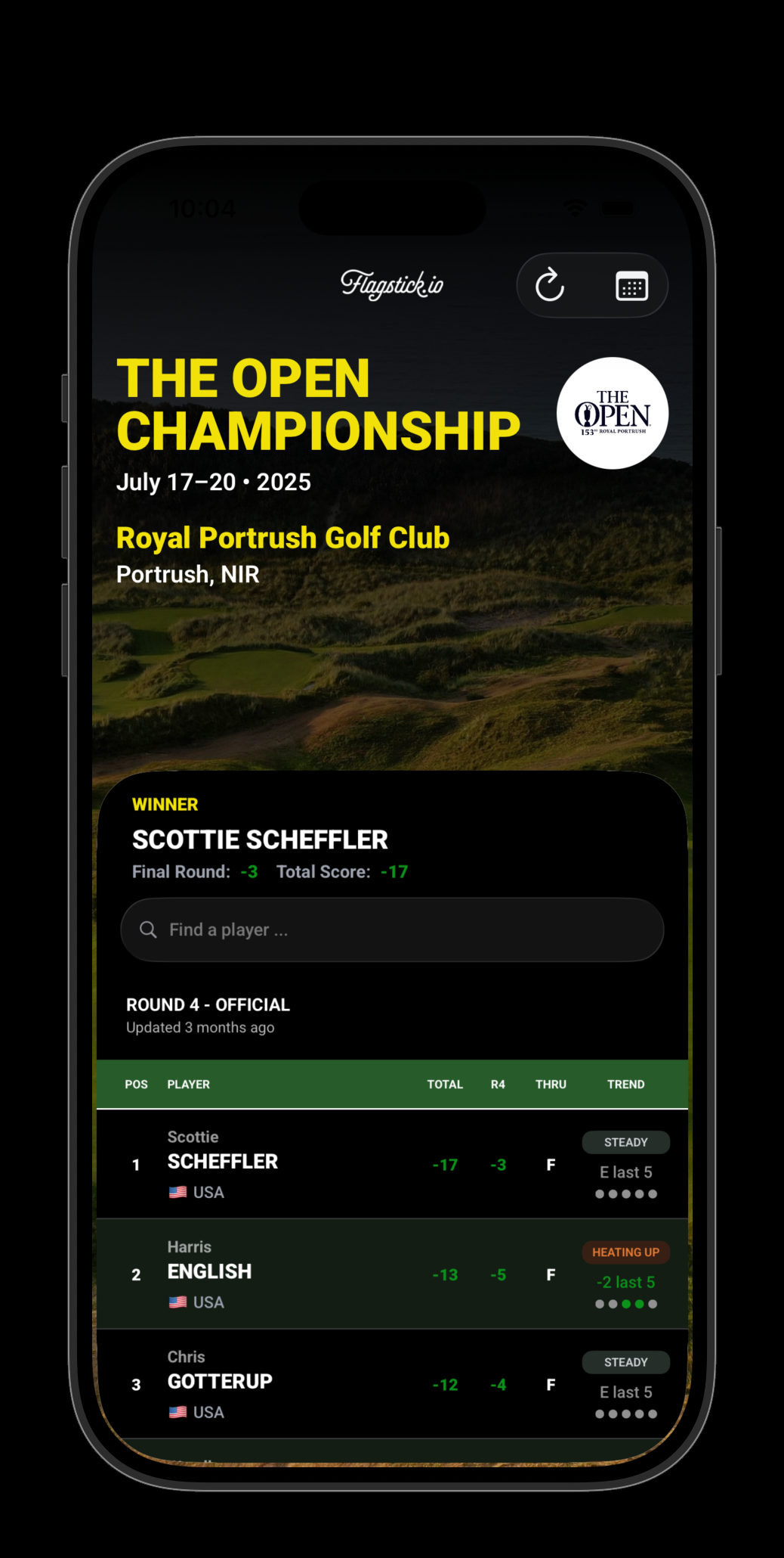 Flagstick App Screenshot